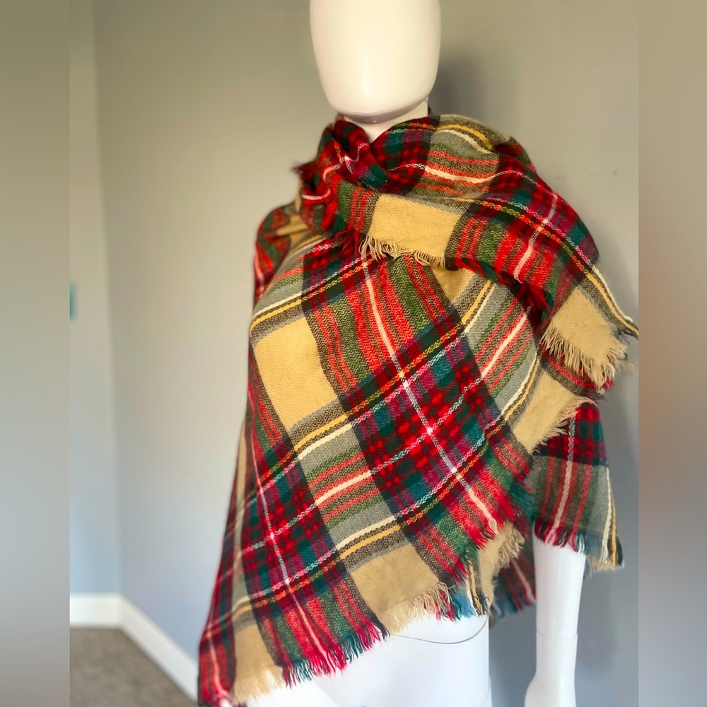 Plaid scarf/shawl